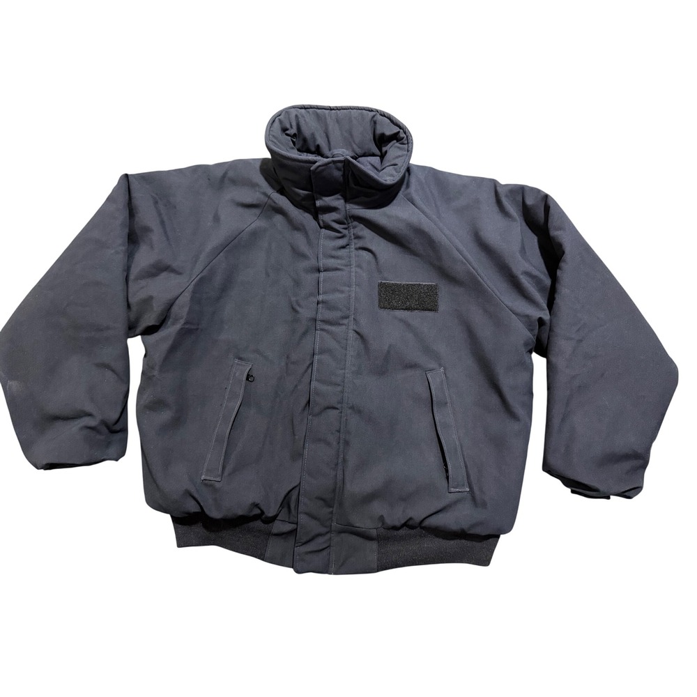 USN ShipBoard Jacket Mens XL Blue Insulated Navy Aramid Flame Resistant